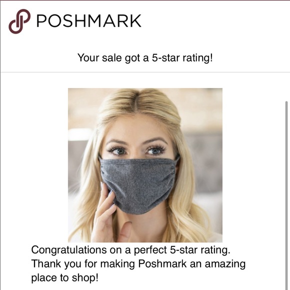 2 for $20! GREY Charcoal print face mask - Picture 8 of 9